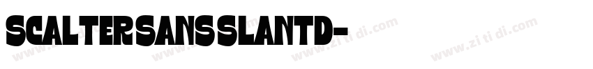 Scalter Sans Slantd字体转换 Scalter Sans Slantd字体转换